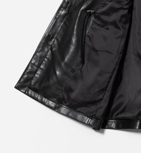 UNITED ARROWS「レザーライク シャツ ジャケット」|テーラードジャケット|