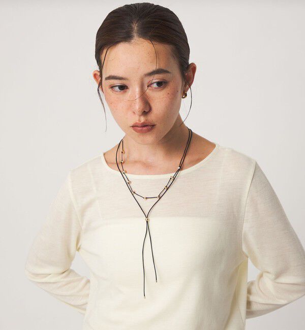 UNITED ARROWS green label relaxing「コードビーズ 2連 ネックレス」|ネックレス|