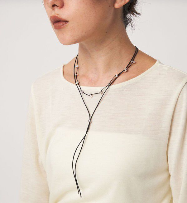 UNITED ARROWS green label relaxing「コードビーズ 2連 ネックレス」|ネックレス|SILVER