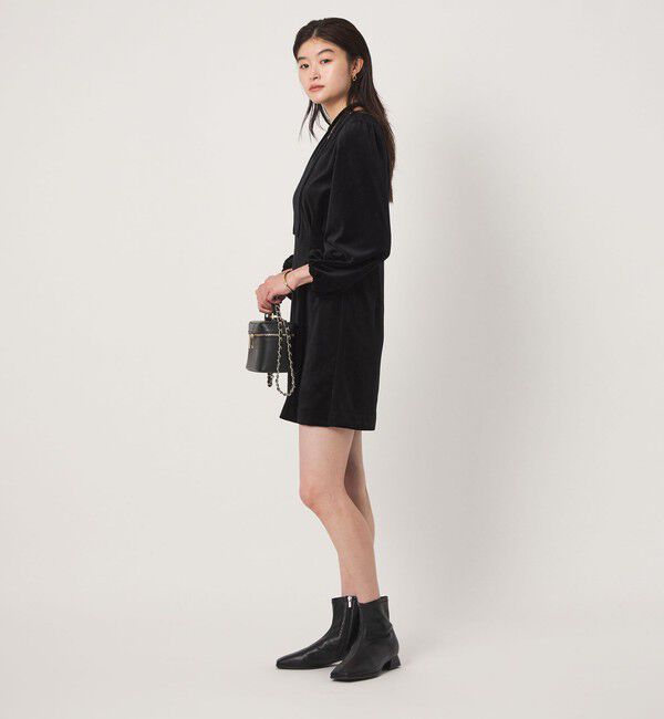 UNITED ARROWS green label relaxing「＜GLR_MINE＞ベロア ミニ ワンピース」|ワンピース|