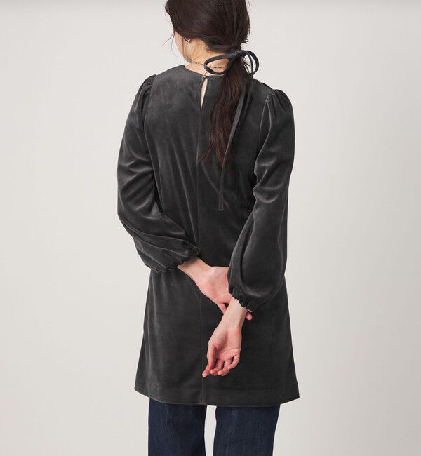 UNITED ARROWS green label relaxing「＜GLR_MINE＞ベロア ミニ ワンピース」|ワンピース|