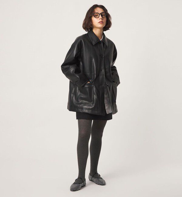 UNITED ARROWS green label relaxing「【WEB限定】＜at ease＞レザーライク ブルゾン」|その他|