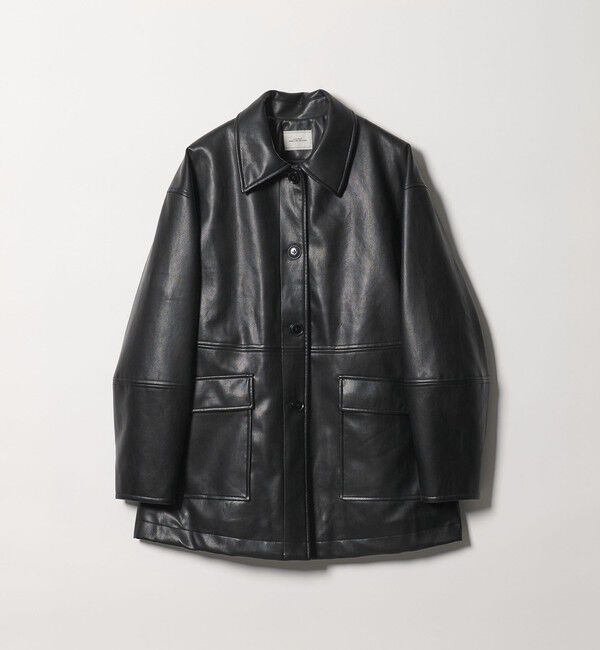 UNITED ARROWS green label relaxing「【WEB限定】＜at ease＞レザーライク ブルゾン」|その他|