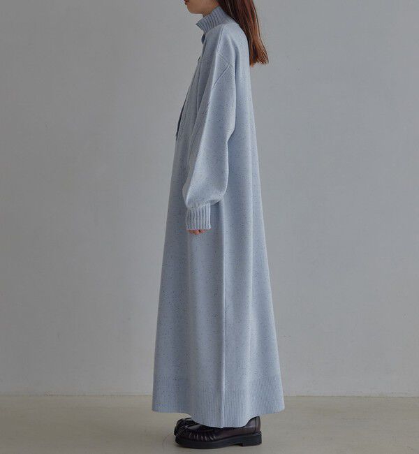 EMMEL REFINES「＜EMMEL REFINES＞EM ネップ Iライン ニットワンピース」|ワンピース|