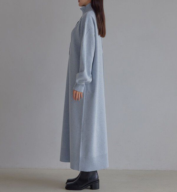 EMMEL REFINES「＜EMMEL REFINES＞EM ネップ Iライン ニットワンピース」|ワンピース|
