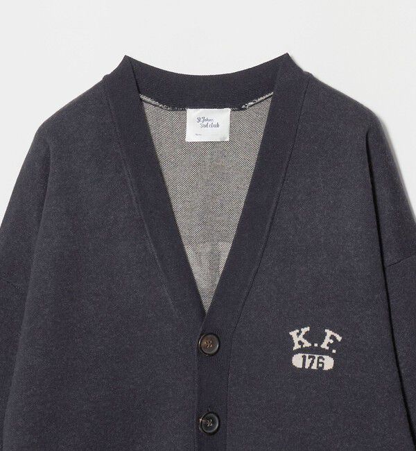 EMMEL REFINES「＜ST.JOHNS 3RD CLUB＞スウェットライク カーディガン FRKL＜ Select by EMMEL REFINES ＞」|カーディガン|