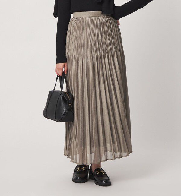 UNITED ARROWS green label relaxing「［size SHORTあり］シャイニー プリーツ スカート」|スカート|