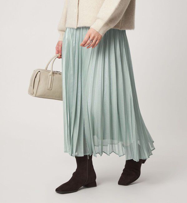 UNITED ARROWS green label relaxing「［size SHORTあり］シャイニー プリーツ スカート」|スカート|