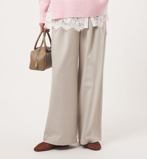 UNITED ARROWS green label relaxing「［size SHORTあり］メランジ カルゼ ワイド パンツ」|その他|