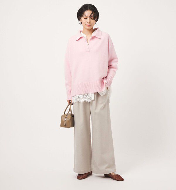 UNITED ARROWS green label relaxing「［size SHORTあり］メランジ カルゼ ワイド パンツ」|その他|