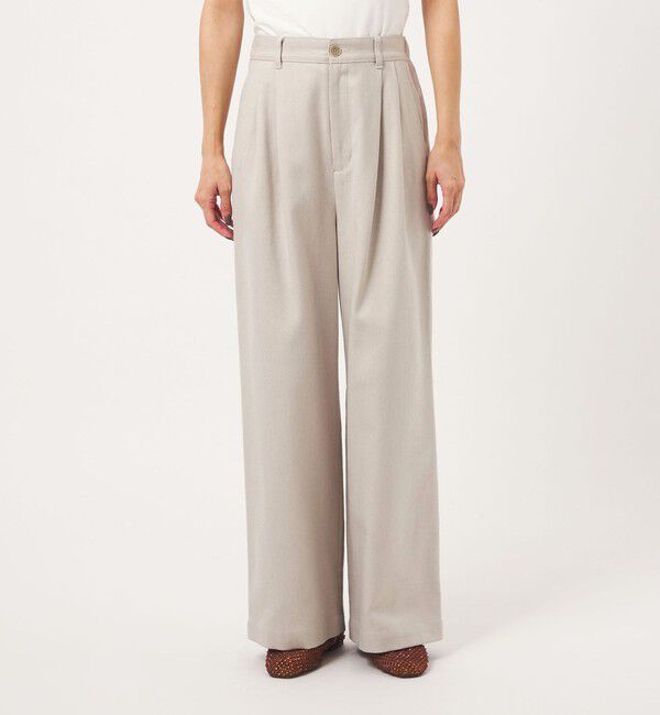UNITED ARROWS green label relaxing「［size SHORTあり］メランジ カルゼ ワイド パンツ」|その他|