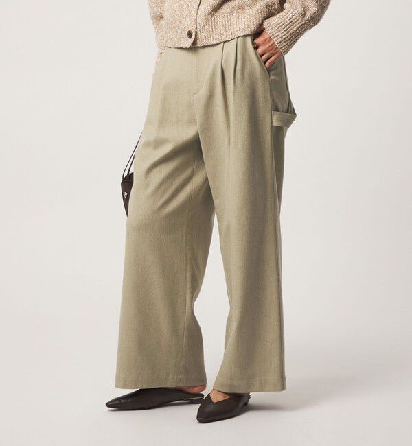 UNITED ARROWS green label relaxing「［size SHORTあり］メランジ カルゼ ワイド パンツ」|その他|
