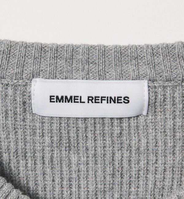 EMMEL REFINES「＜EMMEL REFINES＞EM ソデフリル レイヤーニット」|カーディガン|