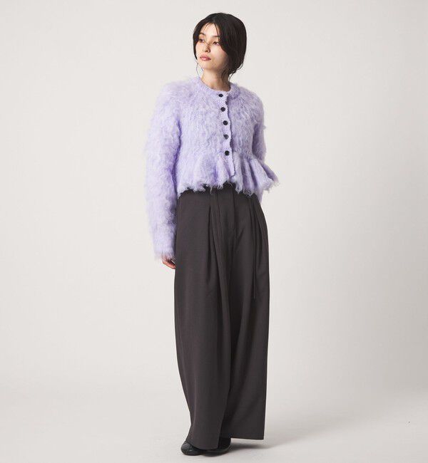 EMMEL REFINES「＜EMMEL REFINES＞EM フラッフィー ペプラム ニット カーディガン」|カーディガン|