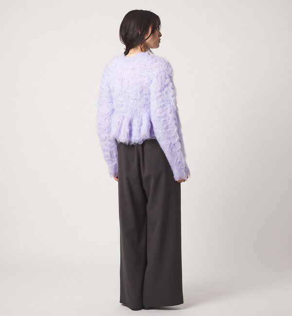 EMMEL REFINES「＜EMMEL REFINES＞EM フラッフィー ペプラム ニット カーディガン」|カーディガン|