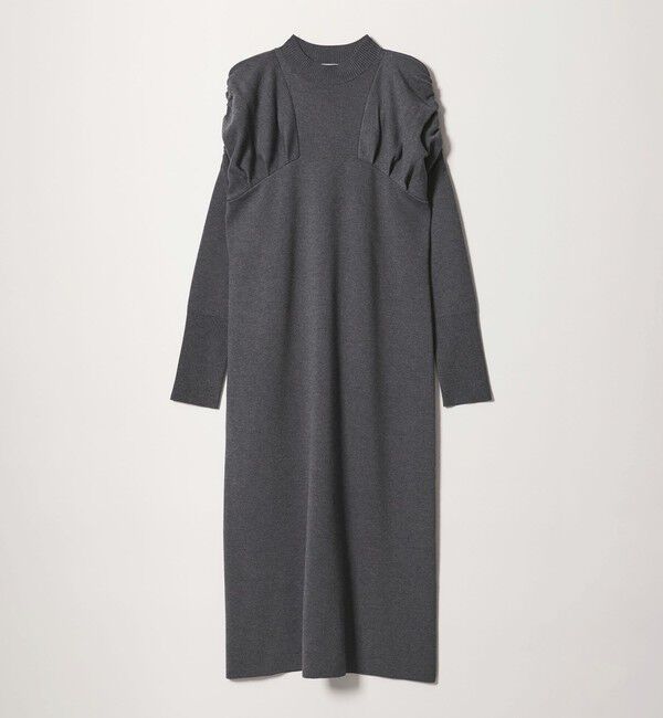 EMMEL REFINES「＜EMMEL REFINES＞EM キリカエ タックギャザー ニットワンピース」|ワンピース|