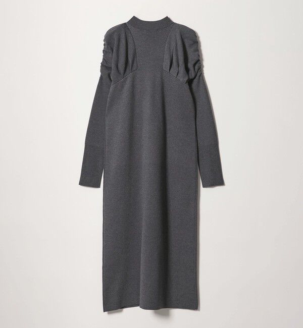 EMMEL REFINES「＜EMMEL REFINES＞EM キリカエ タックギャザー ニットワンピース」|ワンピース|