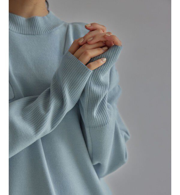 EMMEL REFINES「＜EMMEL REFINES＞EM キリカエ タックギャザー ニットワンピース」|ワンピース|