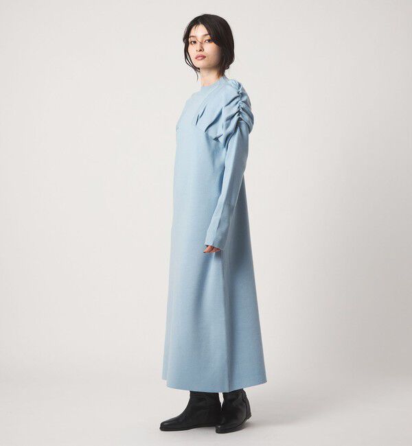 EMMEL REFINES「＜EMMEL REFINES＞EM キリカエ タックギャザー ニットワンピース」|ワンピース|
