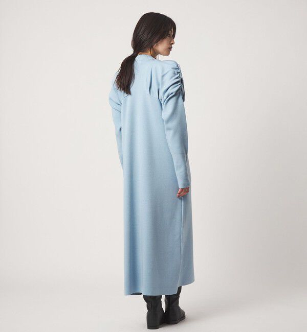 EMMEL REFINES「＜EMMEL REFINES＞EM キリカエ タックギャザー ニットワンピース」|ワンピース|