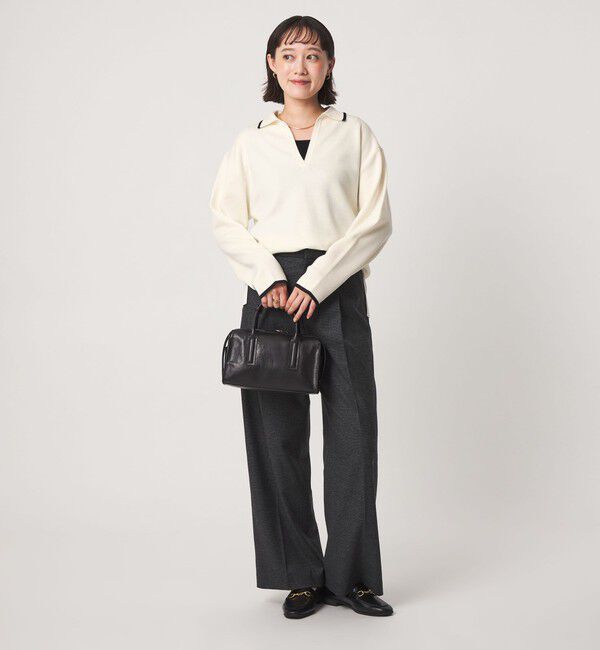 UNITED ARROWS green label relaxing「［size SHORTあり］ウール スムース スキッパー プルオーバー ウォッシャブル」|ニット・セーター|