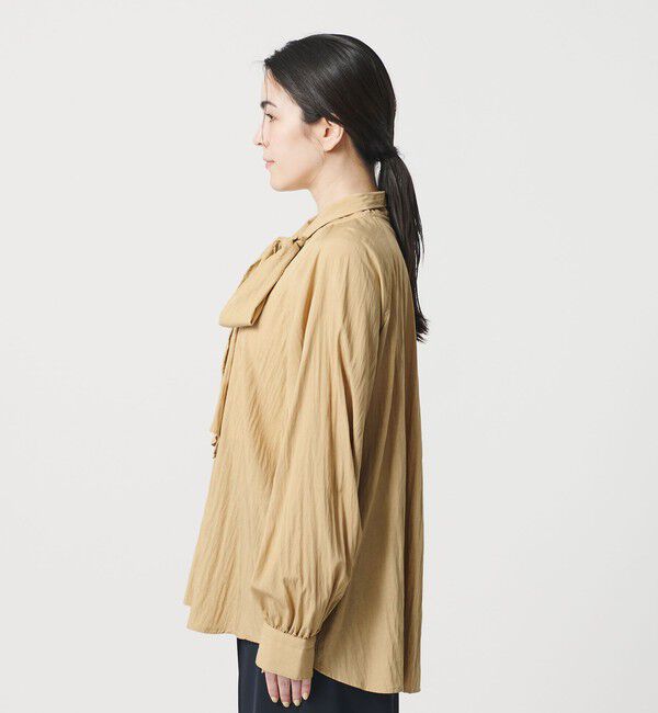 BEAUTY&YOUTH UNITED ARROWS「【WEB限定 Wardrobe DAILY MINIMAL】リボンタイブラウス -2WAY/ウォッシャブル-」|シャツ・ブラウス|