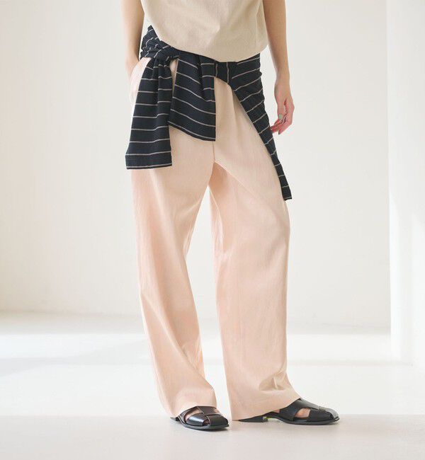 BEAUTY&YOUTH UNITED ARROWS「サテンドロースト ワイドパンツ ウォッシャブル」|その他|LT.PINK