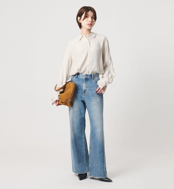 BEAUTY&YOUTH UNITED ARROWS「レーヨン ドットジャガード タック レギュラーカラー シャツ」|シャツ・ブラウス|