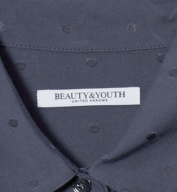 BEAUTY&YOUTH UNITED ARROWS「レーヨン ドットジャガード タック レギュラーカラー シャツ」|シャツ・ブラウス|