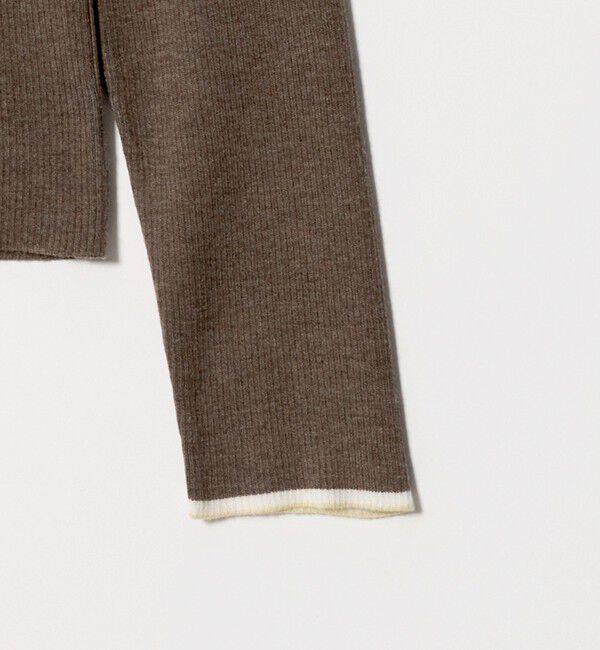 BEAUTY&YOUTH UNITED ARROWS「リブライン ニットプルオーバー ウォッシャブル」|ニット・セーター|