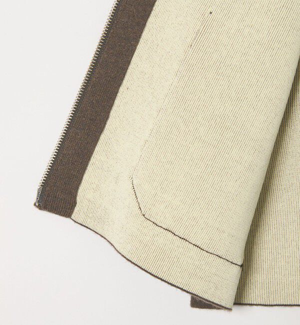 BEAUTY&YOUTH UNITED ARROWS「【WEB限定 Wardrobe DAILY MINIMAL】バイカラー ジップ カーディガン」|カーディガン|