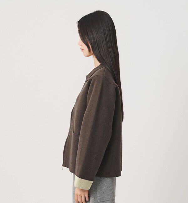 BEAUTY&YOUTH UNITED ARROWS「【WEB限定 Wardrobe DAILY MINIMAL】バイカラー ジップ カーディガン」|カーディガン|