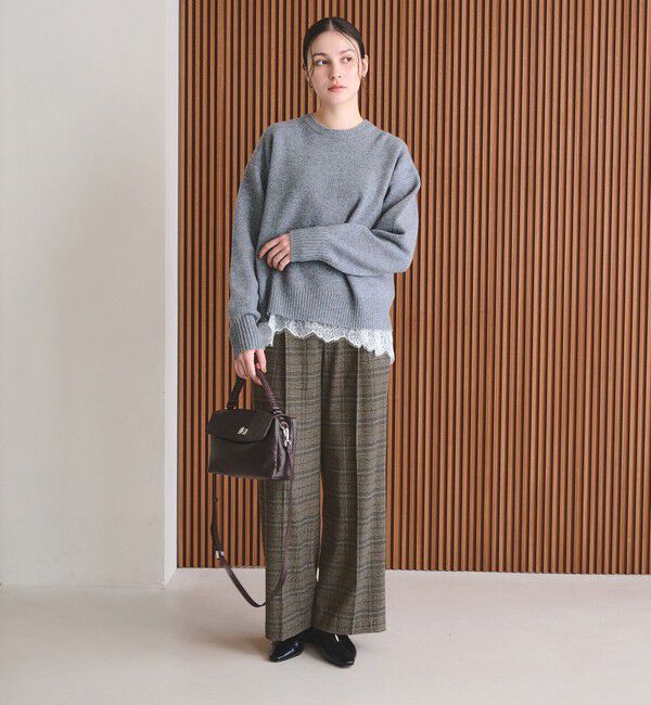 BEAUTY&YOUTH UNITED ARROWS「【WEB限定 Wardrobe DAILY MINIMAL】チェック バックゴム ワイドパンツ」|その他|