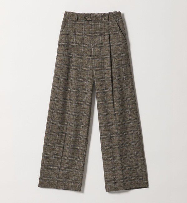 BEAUTY&YOUTH UNITED ARROWS「【WEB限定 Wardrobe DAILY MINIMAL】チェック バックゴム ワイドパンツ」|その他|