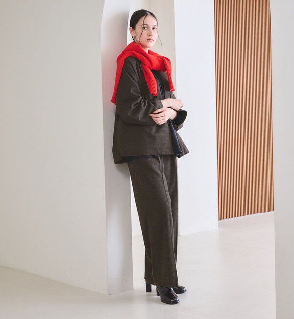 BEAUTY&YOUTH UNITED ARROWS「【WEB限定 Wardrobe DAILY MINIMAL】チェック バックゴム ワイドパンツ」|その他|