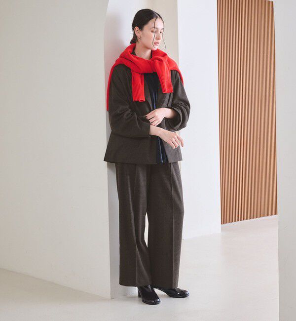 BEAUTY&YOUTH UNITED ARROWS「【WEB限定 Wardrobe DAILY MINIMAL】チェック バックゴム ワイドパンツ」|その他|