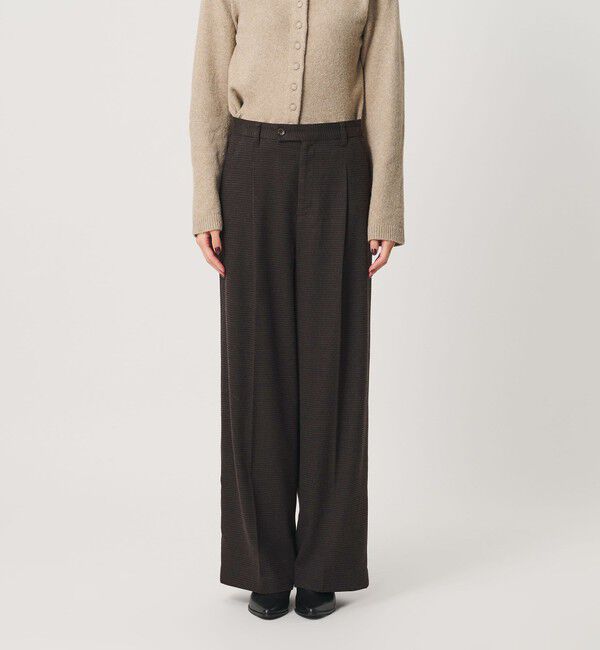 BEAUTY&YOUTH UNITED ARROWS「【WEB限定 Wardrobe DAILY MINIMAL】チェック バックゴム ワイドパンツ」|その他|