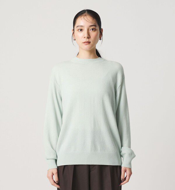 BEAUTY&YOUTH UNITED ARROWS「ウールカシミヤ天竺 クルーネック ニットプルオーバー ウォッシャブル」|ニット・セーター|