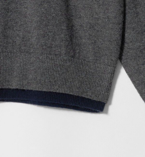 BEAUTY&YOUTH UNITED ARROWS「ウールカシミヤ ２トーン レイヤード ニットプルオーバー」|ニット・セーター|