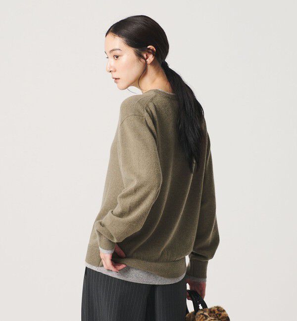 BEAUTY&YOUTH UNITED ARROWS「ウールカシミヤ ２トーン レイヤード ニットプルオーバー」|ニット・セーター|