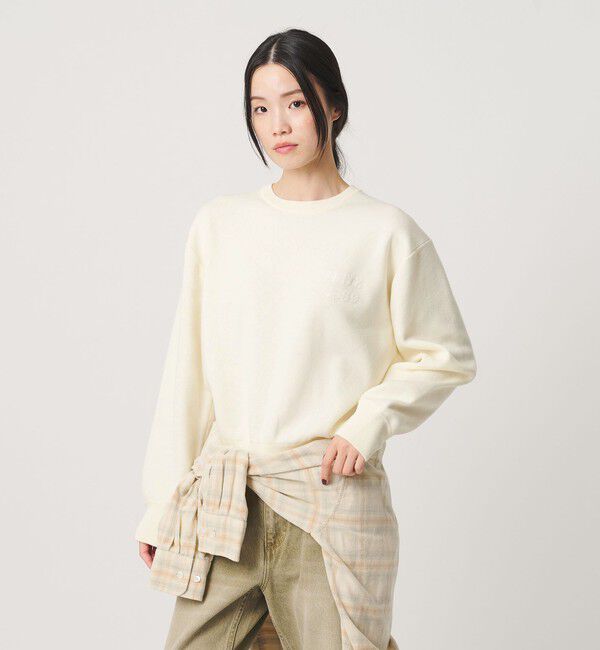 BEAUTY&YOUTH UNITED ARROWS「ロゴクルーネック ニットプルオーバー ウォッシャブル」|ニット・セーター|