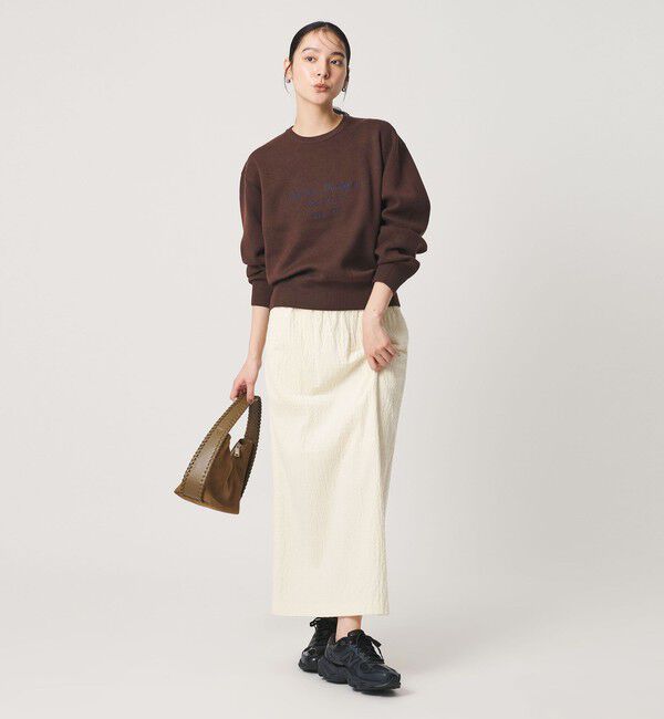 BEAUTY&YOUTH UNITED ARROWS「ロゴクルーネック ニットプルオーバー ウォッシャブル」|ニット・セーター|