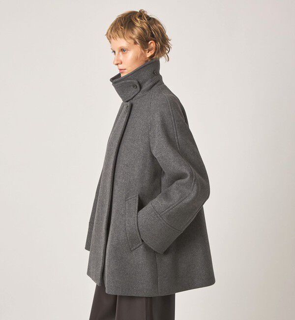 STEVEN ALAN「＜Steven Alan＞ウール カシミヤ テント ショートコート」|ステンカラーコート|