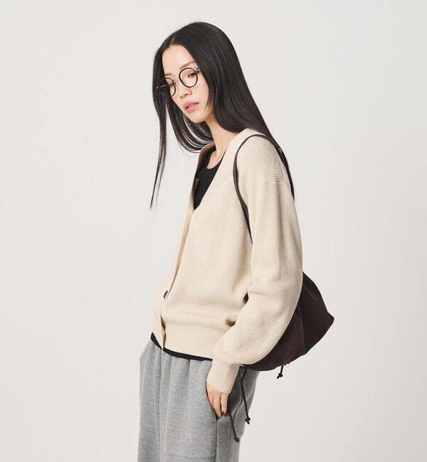 BEAUTY&YOUTH UNITED ARROWS「ウールブレンド 畦 Vネックカーディガン ウォッシャブル」|カーディガン|