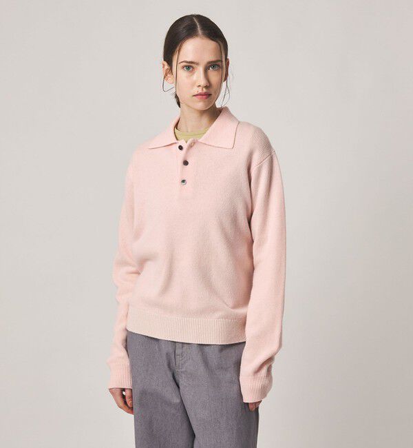 STEVEN ALAN「＜Steven Alan＞ウール カシミヤ ポロカラー ニット」|ニット・セーター|
