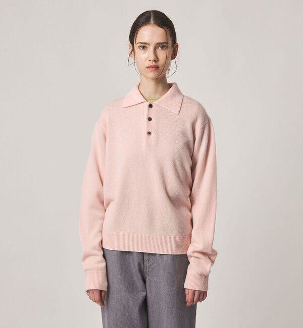 STEVEN ALAN「＜Steven Alan＞ウール カシミヤ ポロカラー ニット」|ニット・セーター|