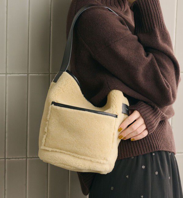BEAUTY&YOUTH UNITED ARROWS「【別注】＜Folna＞トグル ムートンライク ワンショルダーバッグ」|ショルダー・メッセンジャー|NATURAL