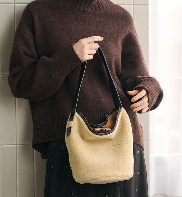 BEAUTY&YOUTH UNITED ARROWS「【別注】＜Folna＞トグル ムートンライク ワンショルダーバッグ」|ショルダー・メッセンジャー|
