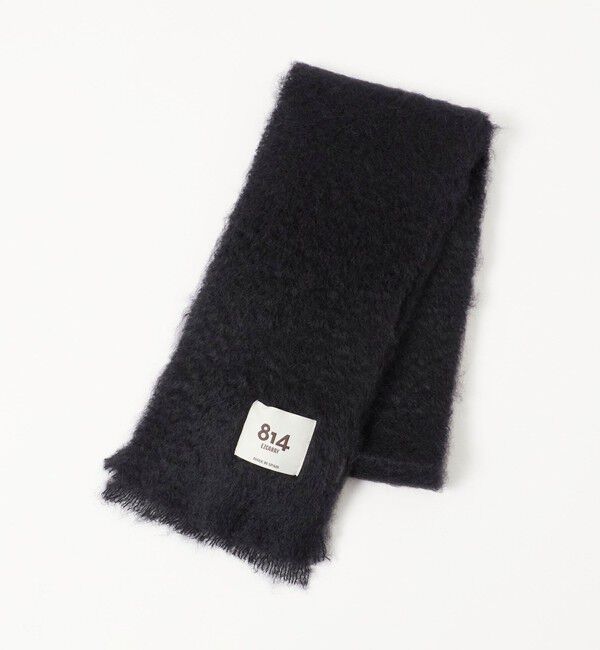 NICE WEATHER「＜814 EZCARAY＞FOULAND LISO マフラー」|マフラー|BLACK