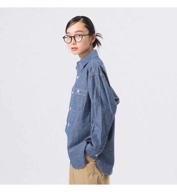 BEAMS SELECTION for WOMEN「【別注】BUZZ RICKSON'S / シャンブレー ロングスリーブ シャツ」|シャツ・ブラウス|